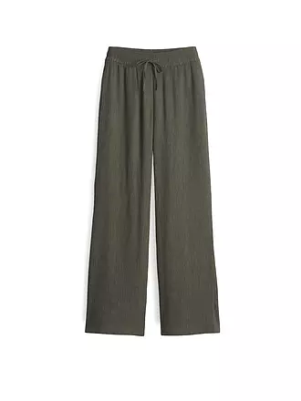 OPUS | Pantalon jogging coupe MAROU CRINKLE | dunkelgrün
